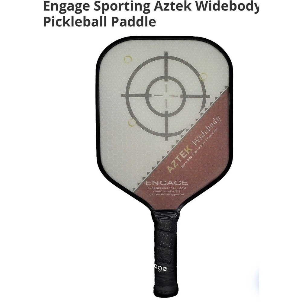 Engage Aztek 8” Widebody Pickleball Paddle Polymer Fiberglass Core
